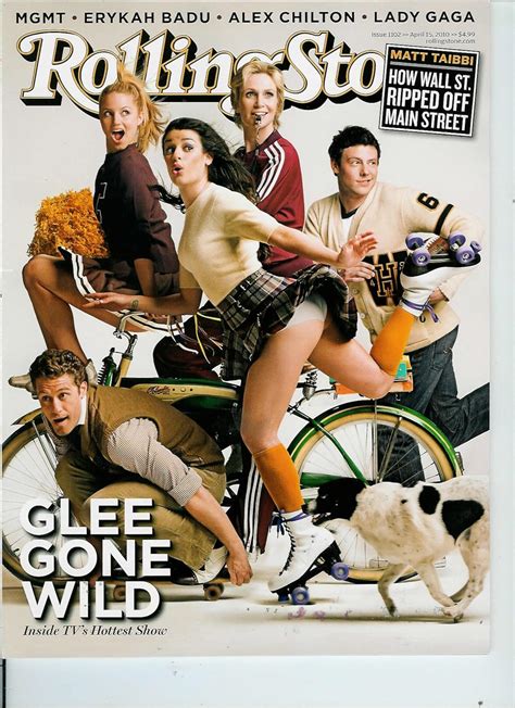 glee gone wild|“Glee” Gone Wild: The New Issue of Rolling Stone.